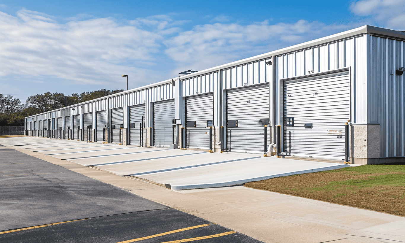 Hyre Hall Residential Storage building exterior view in Richmond, Texas