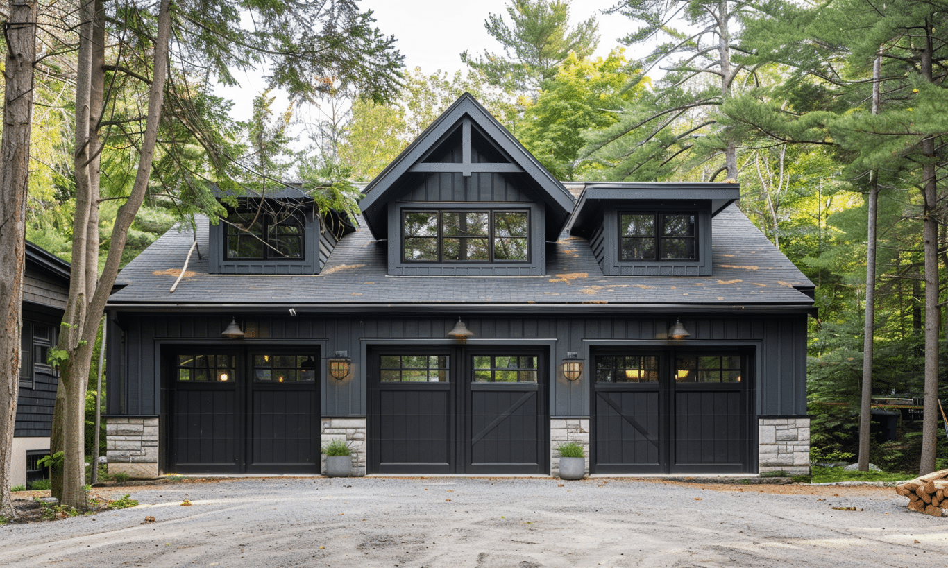 Modern steel garage kit displays intricate architecture on BC Exposition Building, showcasing durable and innovative design.