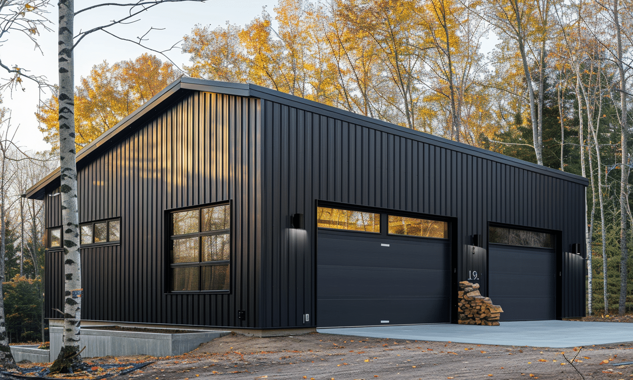 Modular home featuring a durable steel frame terrace with contemporary design.