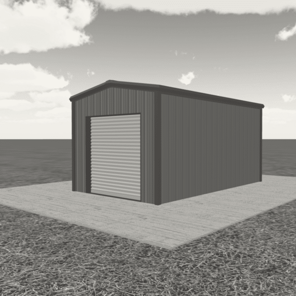 12x20 metal building MB21212201000 showcasing a durable design ideal for storage or workshop use.