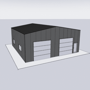 Steel building kit 30x30 showcasing a durable, versatile structure ideal for garages or workshops.