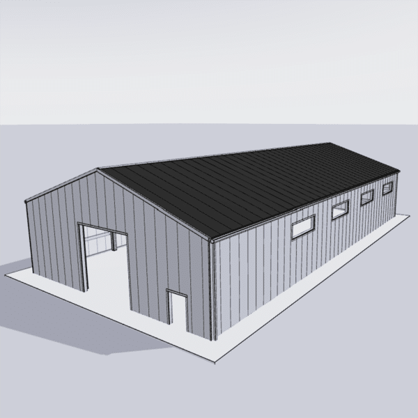 Steel building kit 50x100 featuring durable materials and customizable design options for commercial or industrial use.